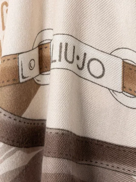 Liu Jo шал тип кърпа дамски от бежово