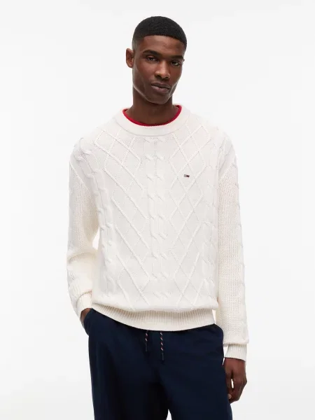 Tommy Jeans Sveter biela