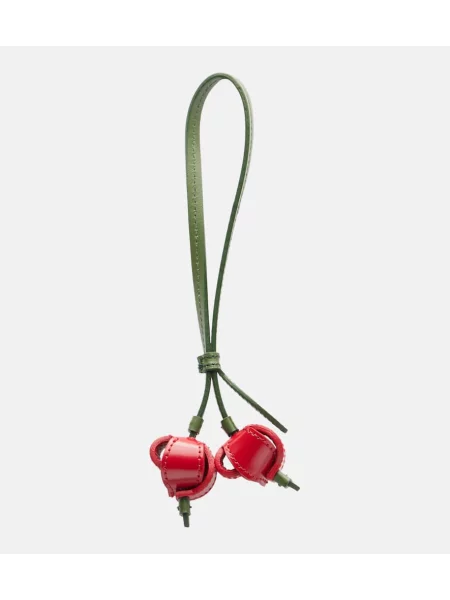 Usnjeni obesek Jacquemus rdeča