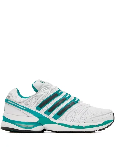 Pruhované ponožky Adidas s výšivkou zelené