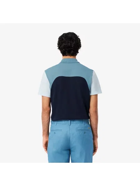 Lacoste Koszulka Polo Regular Fit Colour-Block niebieski