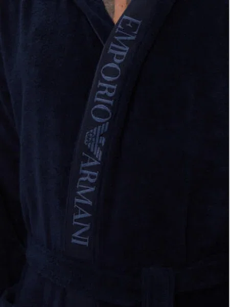 Emporio Armani Hosszú fürdőköpeny / tengerészkék kék