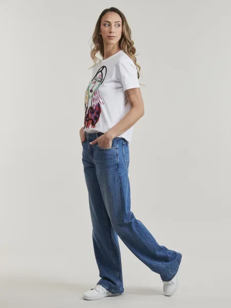 Desigual Tricou Misuri alb