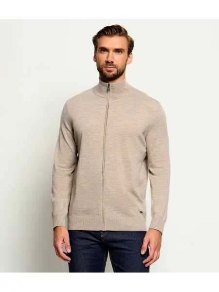 Joop! De lână cardigan Davis bej