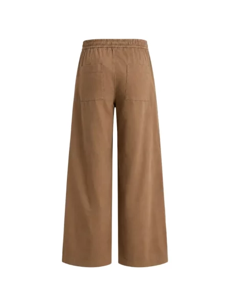 Pantaloni Vince cu cordon maro