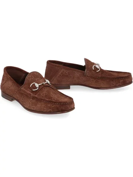Półbuty Gucci zamszowe brązowe