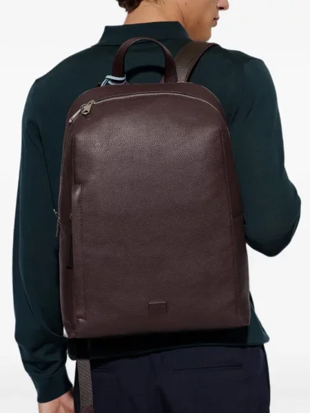 Rucsac Paul Smith din piele roșu