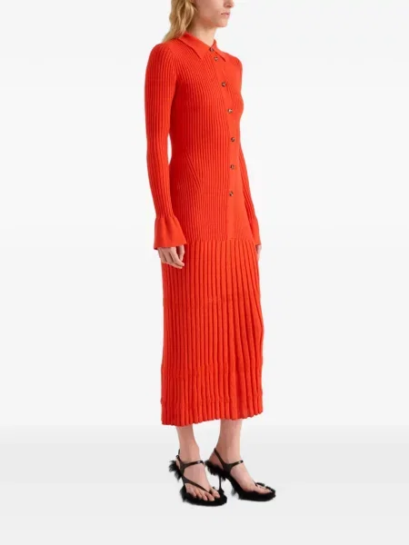 Vilnonis suknele Proenza Schouler oranžinė