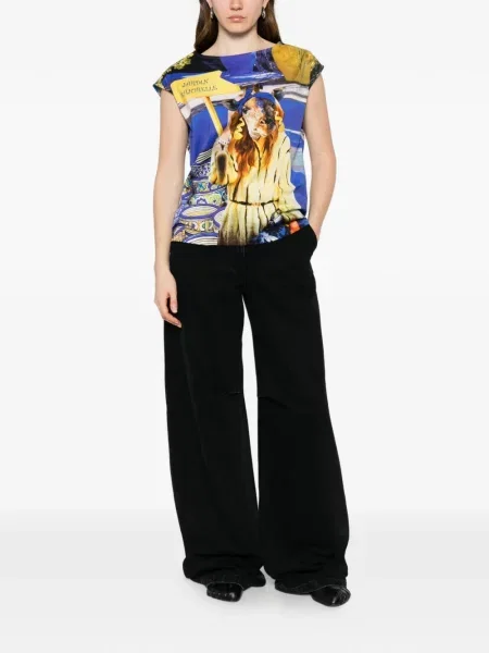 Tricou The Artistylist cu imagine albastru