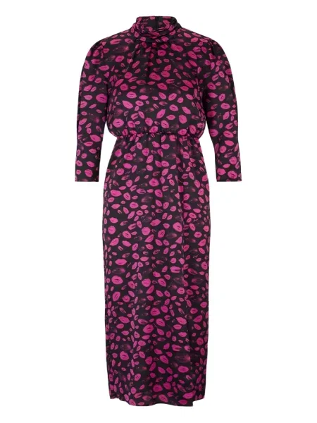 Sukienka Boss z nadrukiem garniturowa czarna