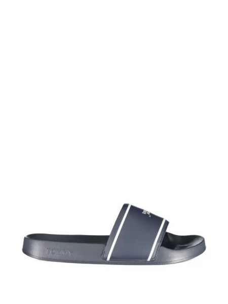 Papuci Tommy Hilfiger cu dungi cu imagine albastru
