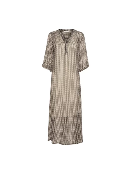 Part Two Sukienka Berit Z Rękawami beige czarna