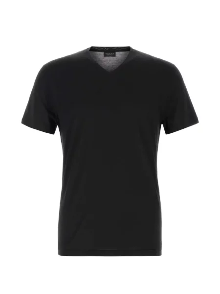 Tricou Gucci cu decolteu în V negru