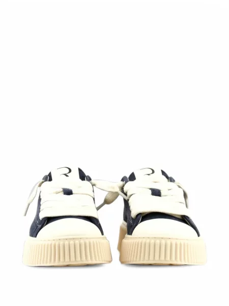 Sneakerși Rhun din piele de căprioară albastru