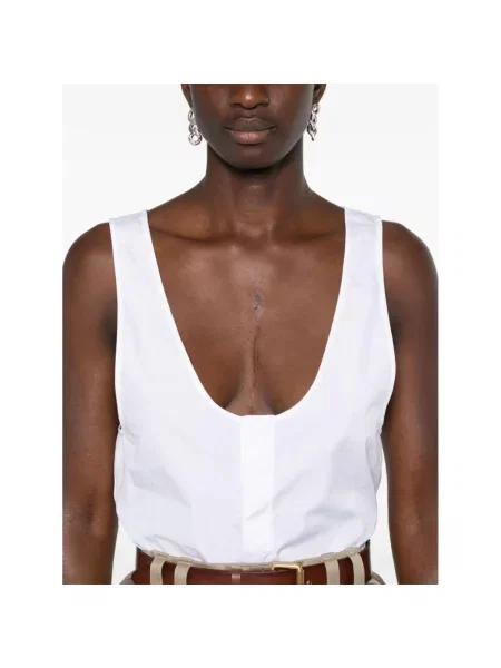 Top Saint Laurent biały