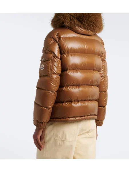 Geacă cu puf Moncler maro