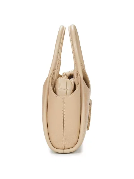 Crossbody kabelka Karl Lagerfeld s autogramom béžová