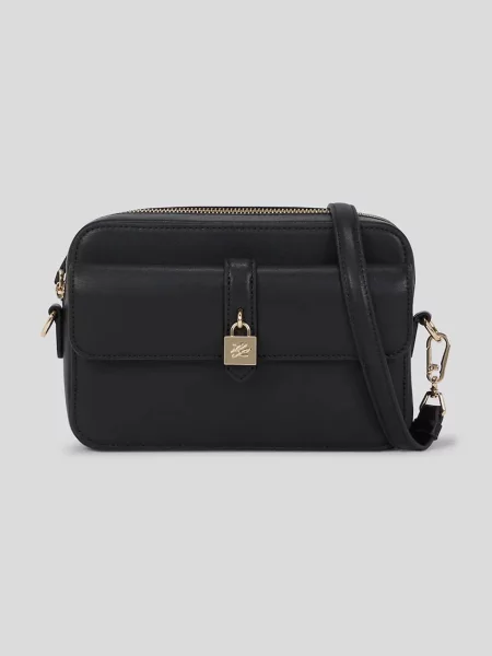 Шкіряна сумочка Karl Lagerfeld чорний