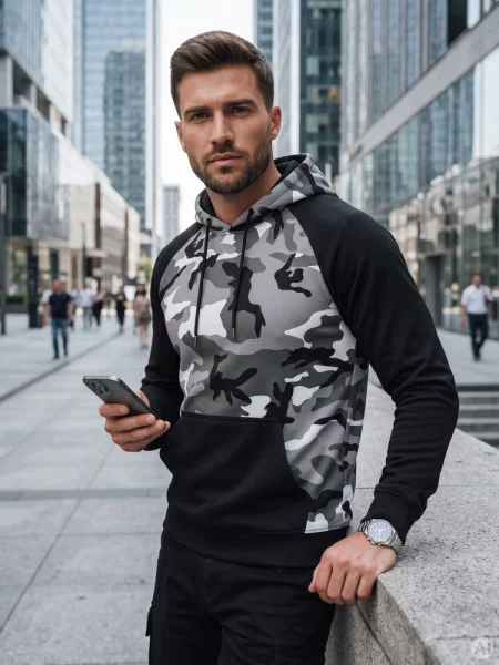Bluza jasnoszara Dstreet