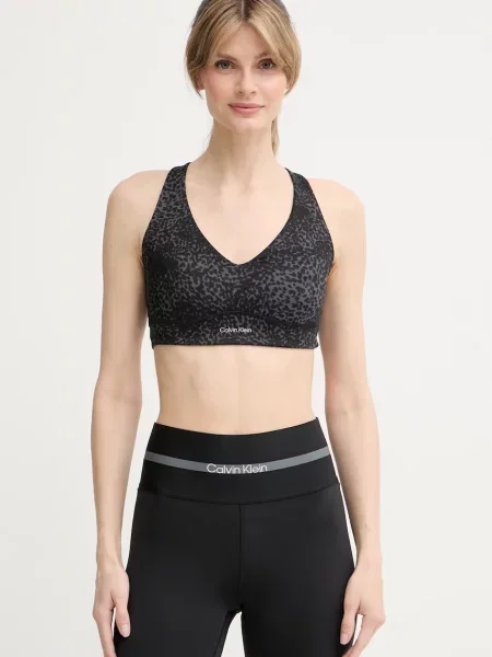 Calvin Klein Performance sportovní podprsenka šedá