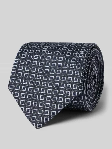 Boss Krawat blau granatowy