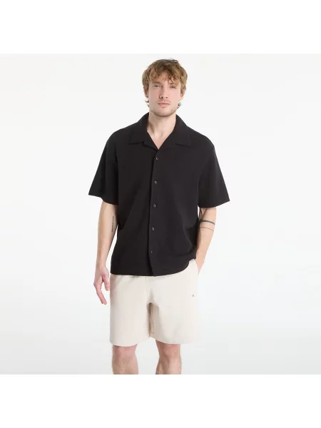 Риза Calvin Klein Jeans Ss Hd Cotton Waffle Camp Shirt Black S черно