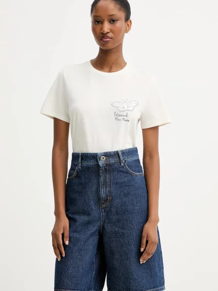 Тениска Weekend Max Mara GUGLIA дамска бежово