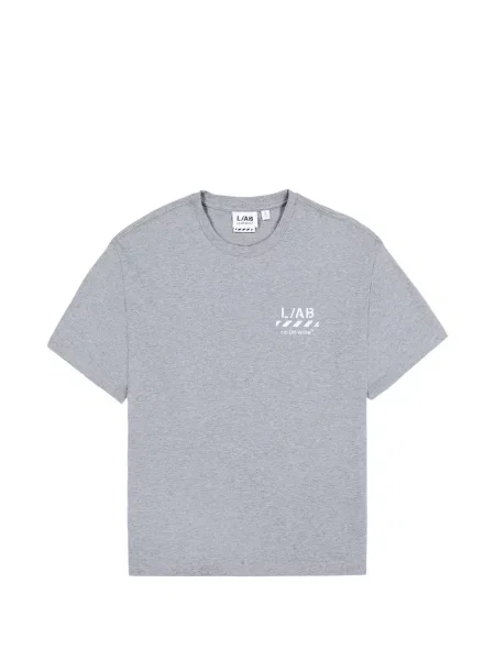 Тениска L/ab C/o Off-white с принт бяло