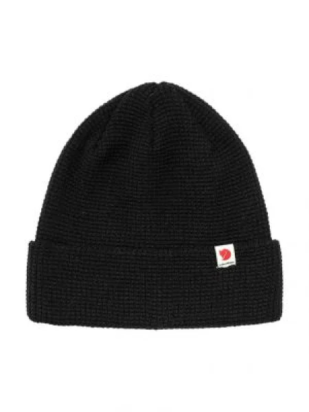 Čepice Fjallraven Tab z tenké pleteniny černá