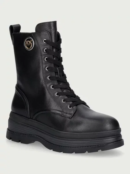 Pinko bocanci pentru femei din piele Eva 05 negru
