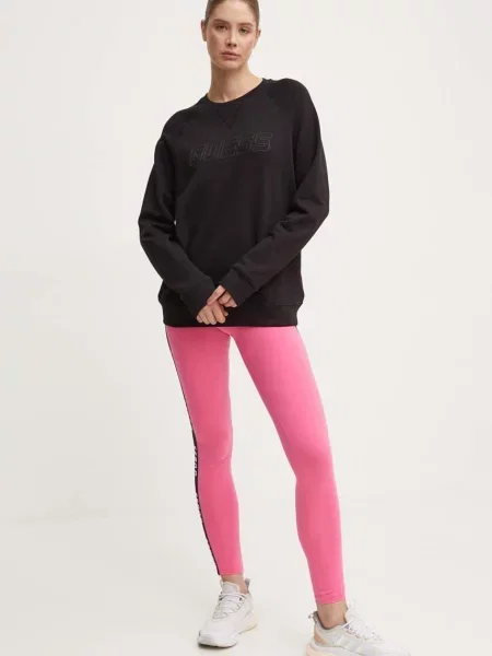 Guess bluza ALDWIN z nadrukiem czarny