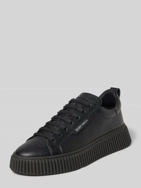 Sneakersy ze skóry model HOPPER' Antony Morato czarne
