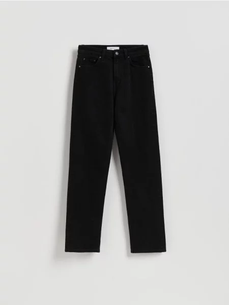 Reserved Jeansy straight leg czarny