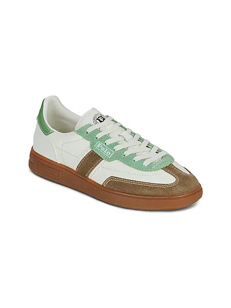 Usnjene superge Polo Ralph Lauren Bedford bela