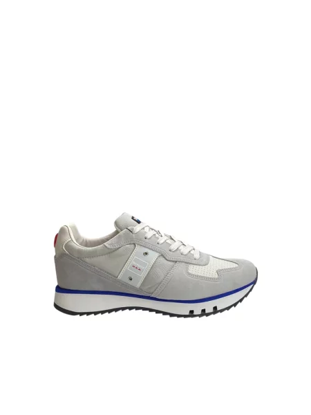 Sneakersy Blauer skórzane szare