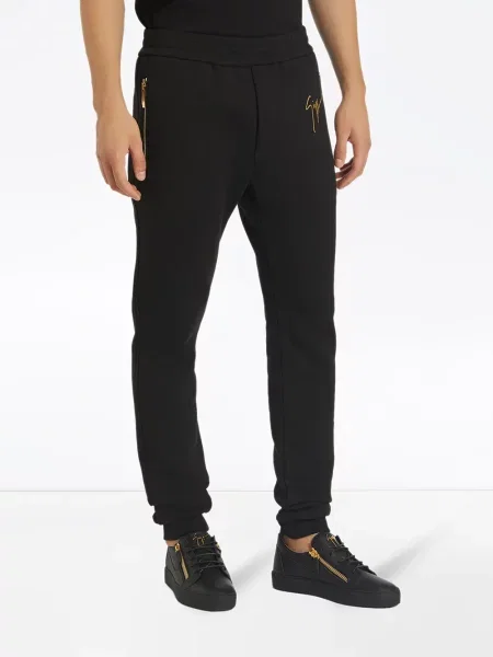 Kalhoty Giuseppe Zanotti s potiskem černé