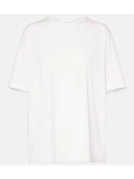 Tricou The Frankie Shop din jerseu alb