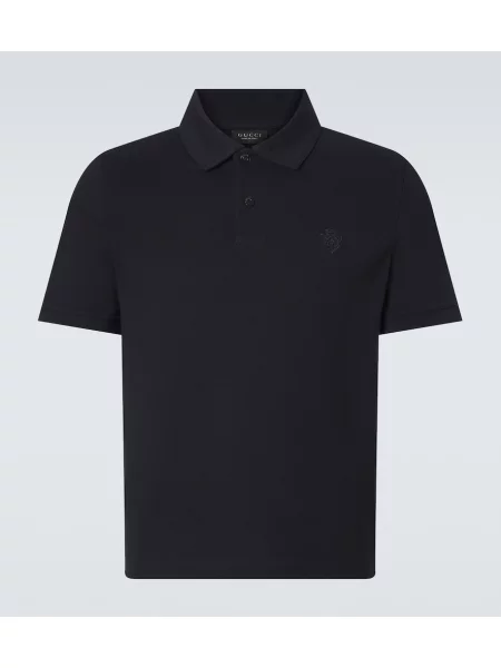 Polo Gucci cu autograf albastru