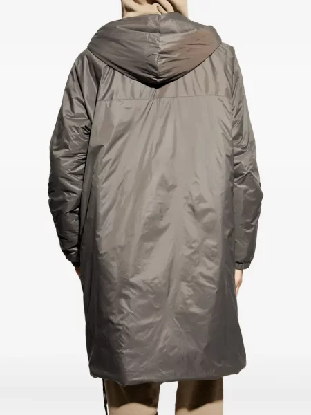 Палто Rick Owens Drkshdw с качулка сиво