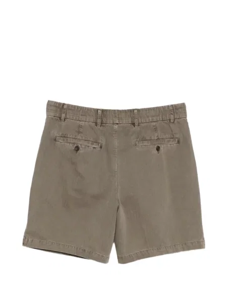 Pantaloni scurți James Perse cu model herringbone verde