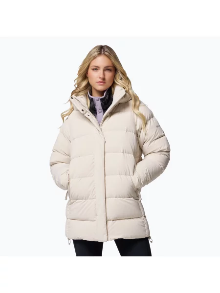 Geacă cu puf pentru femei Columbia Amaze Puff Mid Hooded dark stone