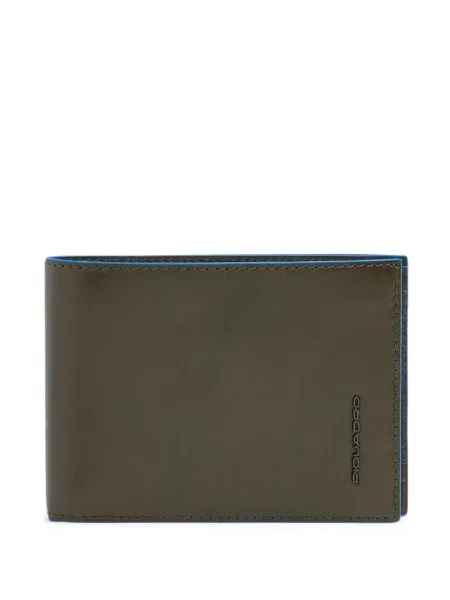 Portofel Piquadro cu autograf verde