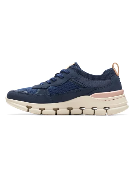 Sneakersy Clarks zamszowe niebieskie