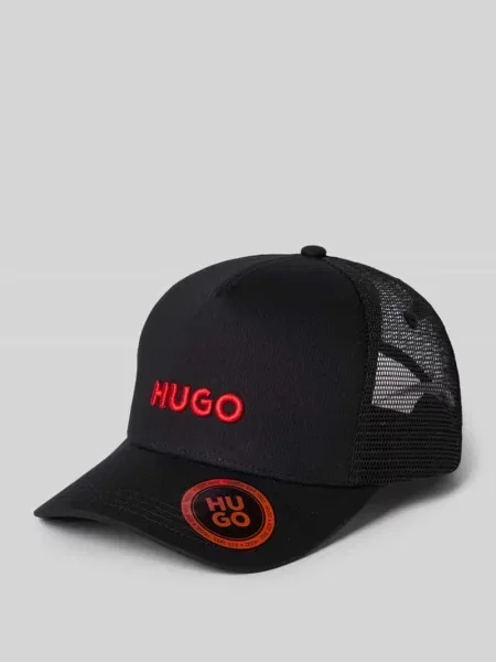 HUGO czapka z daszkiem czarna