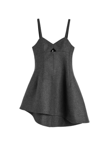 Rochie Jil Sander asimetrică gri