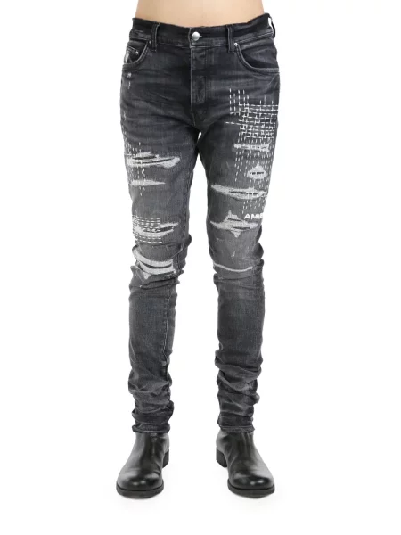 Blugi skinny Amiri skinny fit gri