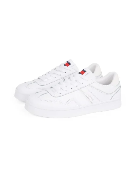 Tommy Jeans Sneakersy The Greenwich Leather biela