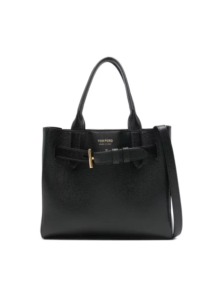 Top Tom Ford skórzany czarny