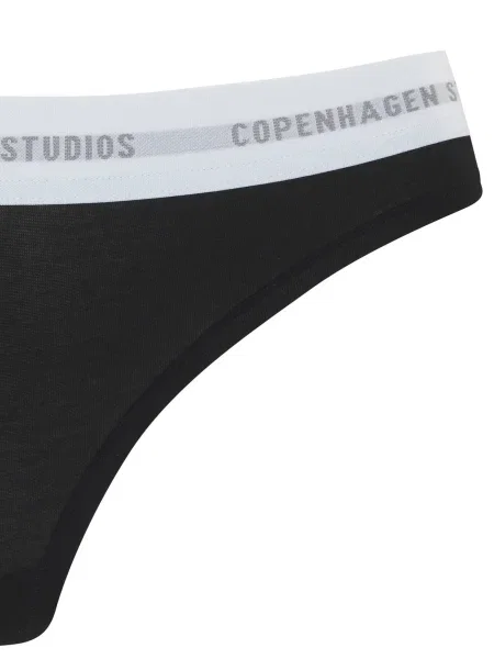 Copenhagen Studios Tanga negru alb