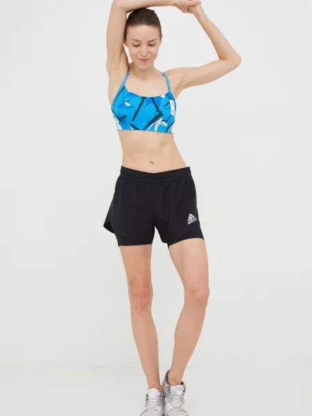 Podprsenka na jogu adidas Performance Thebe Magugu Studio modrá